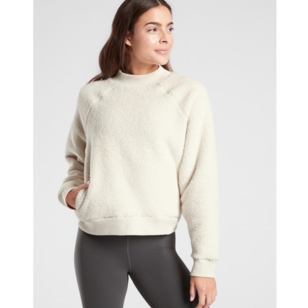 ATHLETA | ASANA SHERPA CREW NECK SWEATER